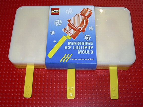 Ice Pop (Freezer / Lollipop / Lolly / Pole / Popsicle / Stick) Mould Minifigures, Tray with 3 Molds