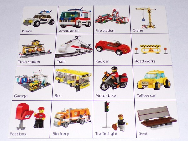 Board Car Bingo Grid 2 for 852676