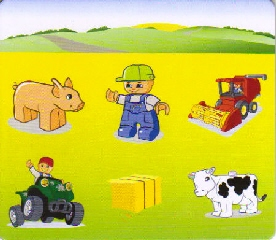 DUPLO Picture Lottery Game Board, Farm