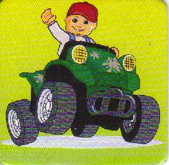 DUPLO Picture Lottery Game Card, Farm - Four Wheeler