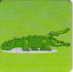 DUPLO Picture Lottery Game Card, Zoo - Alligator / Crocodile