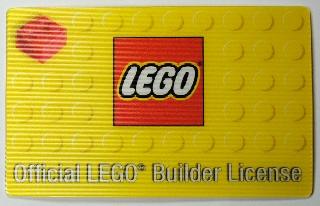 Official LEGO Builder License, Lenticular Card
