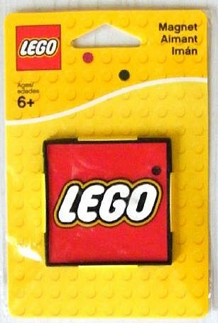 Magnet Flat, Lego Logo - Red Square