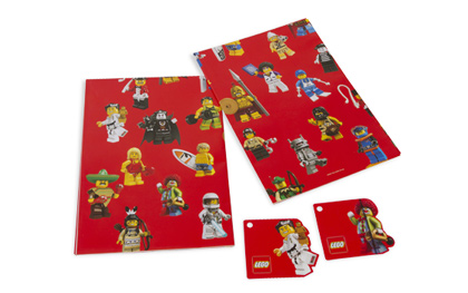 Gift Wrap & Tags, Collectible Minifigures Pattern