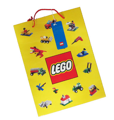 Gift Bag, Lego Logo and Mini Models Pattern