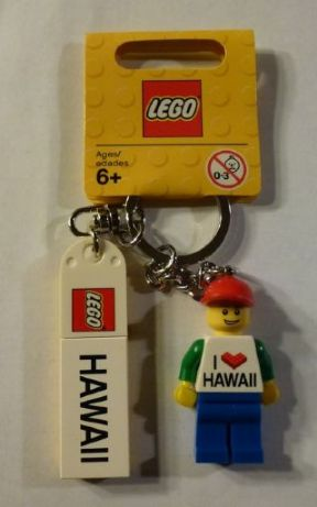 I Brick Hawaii Minifigure Key Chain, Ala Moana LEGO Store, Honolulu, HI