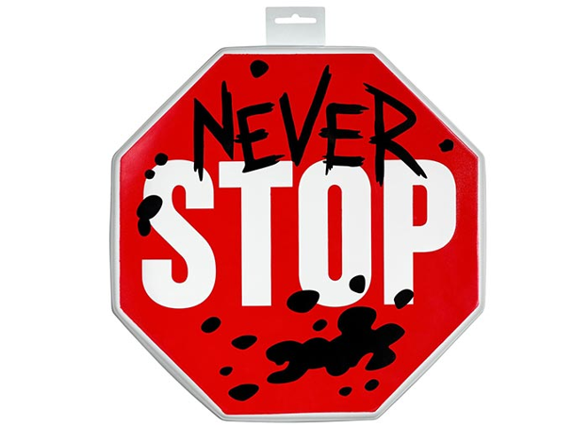 Shield, The LEGO Movie 2 Stop Sign with 'NEVER STOP' Pattern