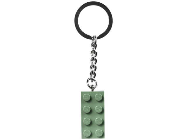 2 x 4 Brick - Sand Green Key Chain