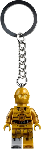 C-3PO (Molded Light Bluish Gray Lower Leg) Key Chain