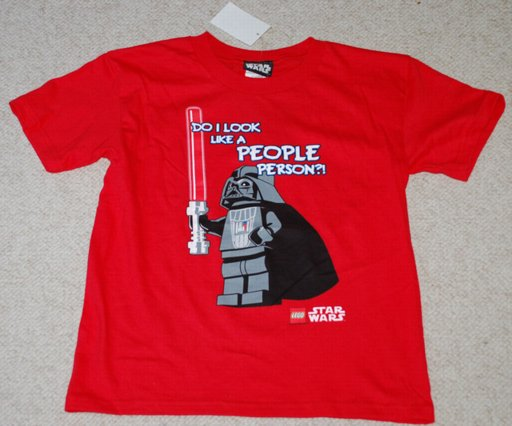 T-Shirt, SW LEGO Star Wars Darth Vader 'DO I LOOK LIKE A PEOPLE PERSON?!'