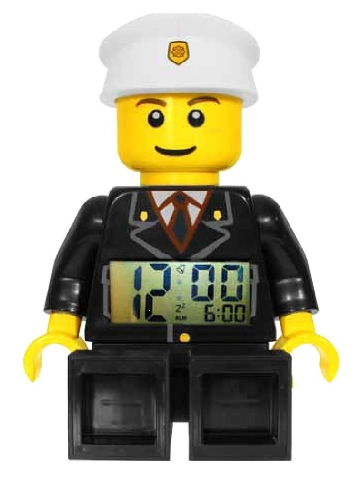 Digital Clock, City Policeman Figure Alarm Clock