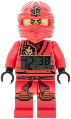 Digital Clock, NINJAGO Kai (Tournament of Elements, Jungle Robe) Figure Alarm Clock