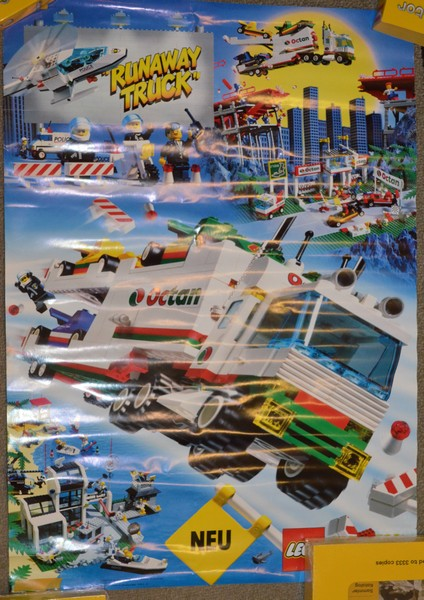 Town Poster 1996, 'NEU' on Yellow Flag at Bottom  (924510-D)