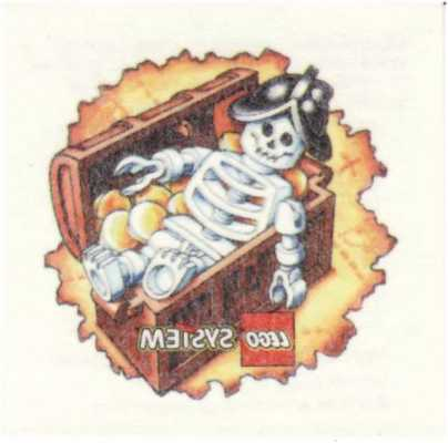 Tattoo (Temporary Body Print), Pirate Skeleton in Treasure Chest Pattern