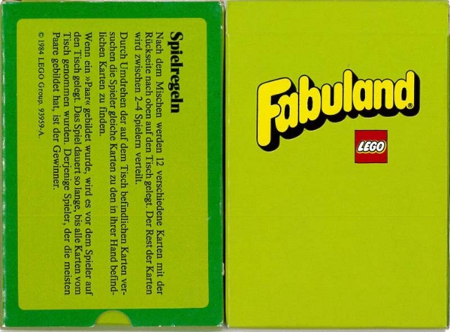 Fabuland Memory Card Game - Austrian Version