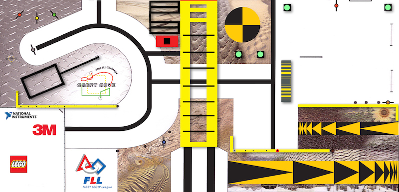 Playmat, FIRST LEGO League (FLL) - Set  9698 Smart Move