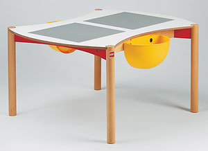Multi-Playtable for 4 Children (white top)