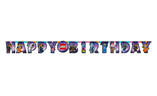 Party Banner - The Lego Movie 2 - Happy Birthday