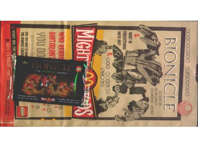 BIONICLE The Bohrok Awake - McDonald's Card Pack with Mighty Kids Meal Bag