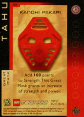 BIONICLE Great Mask Challenge Game Card  43