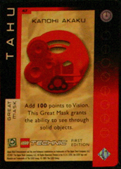 BIONICLE Great Mask Challenge Game Card  47