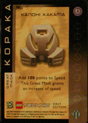 BIONICLE Great Mask Challenge Game Card  52
