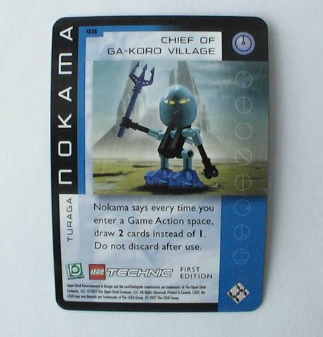BIONICLE Great Mask Challenge Game Card  98