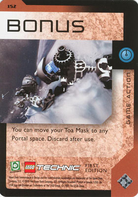 BIONICLE Great Mask Challenge Game Card 152