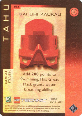 BIONICLE Great Mask Challenge Game Card 163