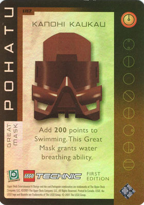 BIONICLE Great Mask Challenge Game Card 187