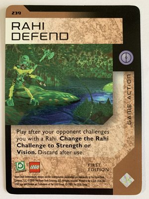 BIONICLE Great Mask Challenge Game Card 239