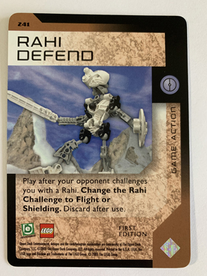 BIONICLE Great Mask Challenge Game Card 241