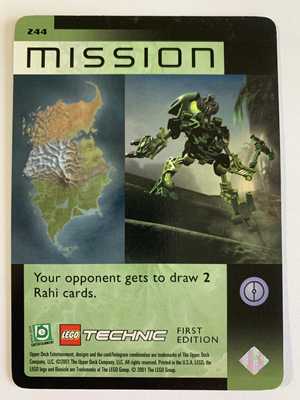BIONICLE Great Mask Challenge Game Card 244