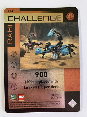 BIONICLE Great Mask Challenge Game Card 294