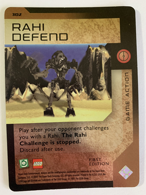 BIONICLE Great Mask Challenge Game Card 302