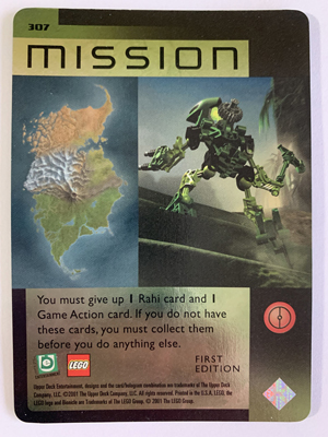 BIONICLE Great Mask Challenge Game Card 307