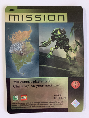 BIONICLE Great Mask Challenge Game Card 308