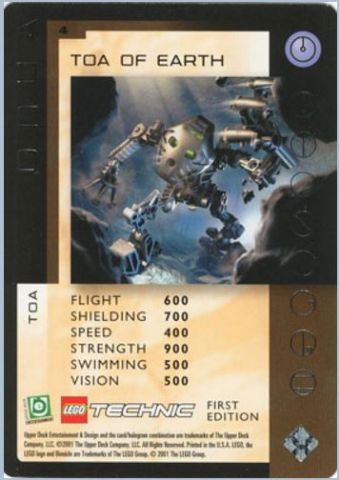 BIONICLE Great Mask Challenge Game Card Onua 4