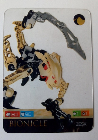 BIONICLE Game Card ZESK 96