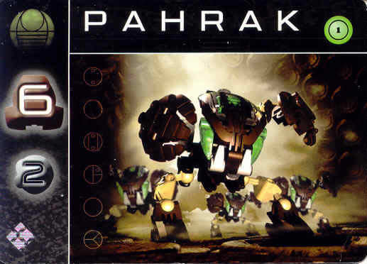 BIONICLE The Bohrok Awake Card - Pahrak 1