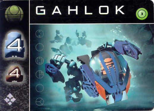 BIONICLE The Bohrok Awake Card - Gahlok 3