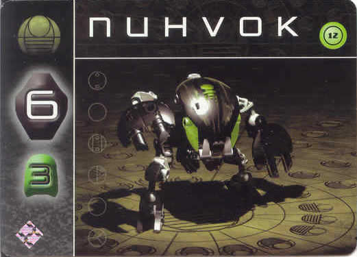 BIONICLE The Bohrok Awake Card - Nuhvok 12
