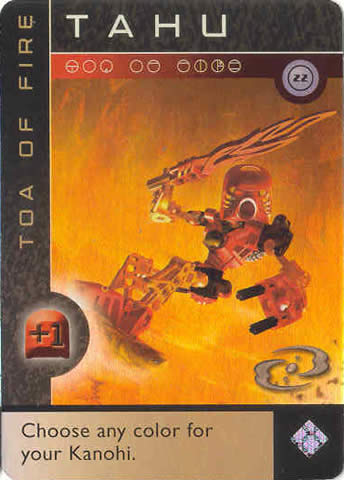 BIONICLE The Bohrok Awake Card - Tahu 22