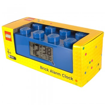 Alarm Clock, Brick 2 x 4 - Blue
