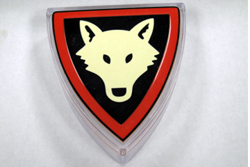 Candy Container Triangular Wolfpack Shield
