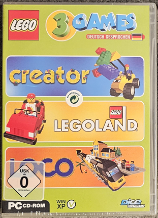 3 Games (Creator / LEGOLAND / Loco) - PC CD-ROM (German Version)