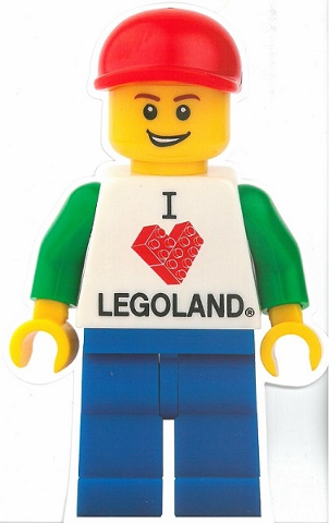 Postcard - Legoland Parks, Legoland Deutschland Resort - I love LEGOLAND Minifigure