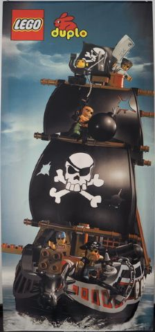 Display Flag Cloth, DUPLO Big Pirate Ship