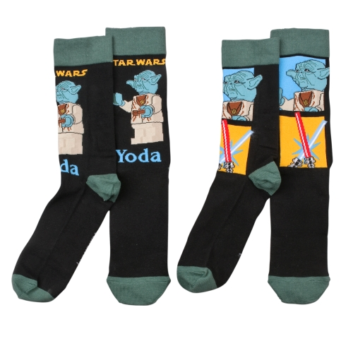 Socks, Lego Star Wars Yoda, 2 Pair Set