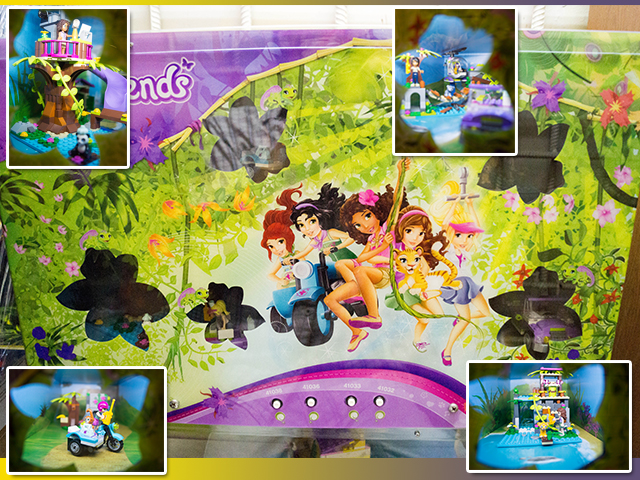 Display Assembled Set, Friends Sets 41038, 41036, 41033 and 41032 in Plastic Case with Light and Sound